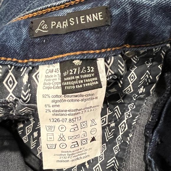 Maison Scotch Amsterdams Blauw La Parisienne Navajo Embroidered Jeans (27/32) - Picture 11 of 13
